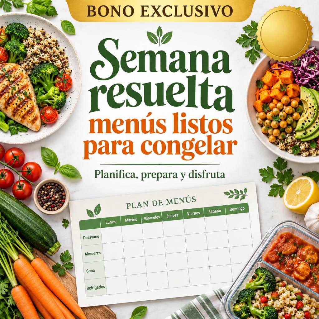 Semana resuelta menús listos para congelar