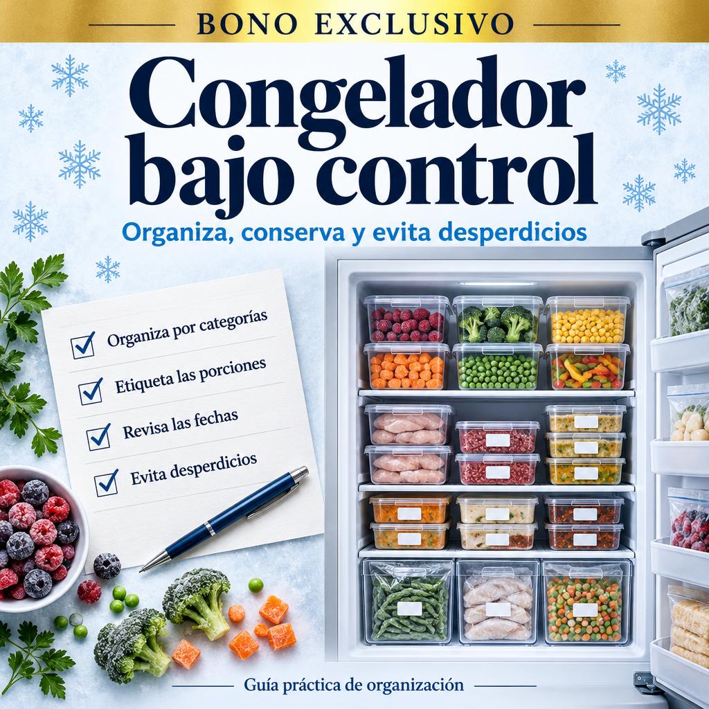 Congelador bajo control: organiza, conserva y evita desperdicios